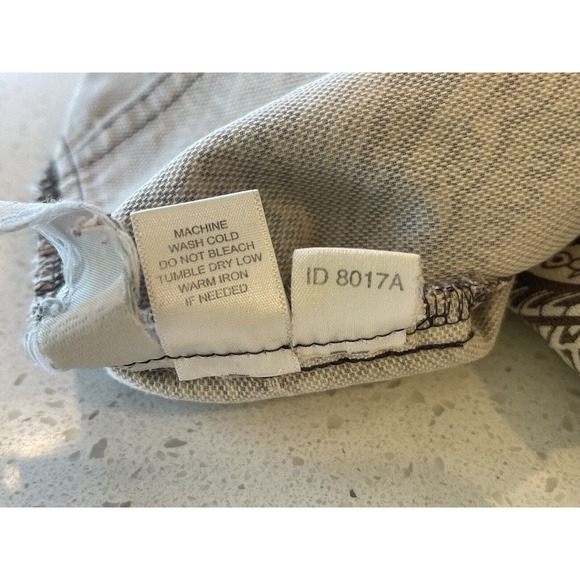 Ann Taylor LOFT Linen Blend Paisley Skirt Brown & Cream Zipper‎ Size 6 - Picture 5 of 7